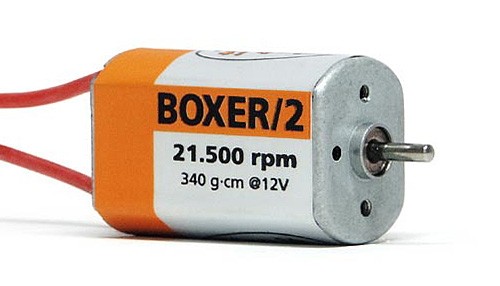 Motor Slot.it Boxer-2/21,5K (21500U@12V) Long Can m.Ø2mm Welle gehäuseseitig