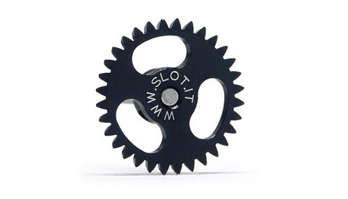 Schrägzahnrad Slot.it 32Z Ø18mm M50 (Aluminium) gelocht für Ø2,38mm