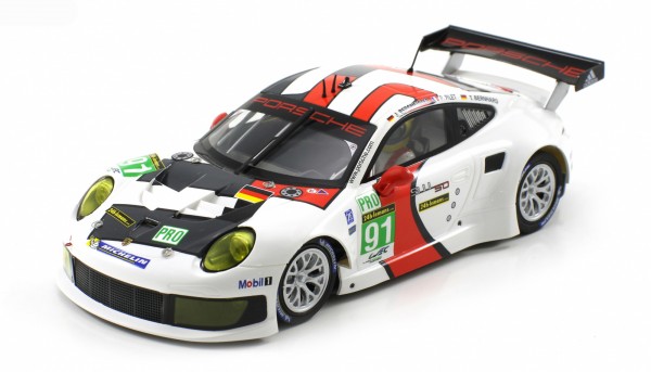 Slotcar 1:24 analog Bausatz SCALEAUTO P991 Le Mans 2013 No. 91 m.Racing RC2 Competition Chassis