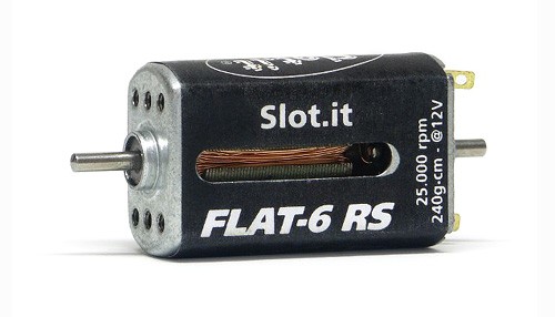 Motor Slot.it Flat-6RS/25k (25000U@12V) Flat Can m.Ø2mm Welle gehäuseseitig