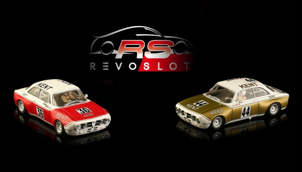 Slotcar 1:32 analog REVOSLOT Giulia Twin-Pack Team Set Special Edition Box m.2 Autos