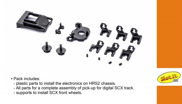 Montageadapter Slot.it HRS2 Digital Conversion Parts Teile-Sortiment (Plastik) zum Einbau der Elektronik für The Digital System