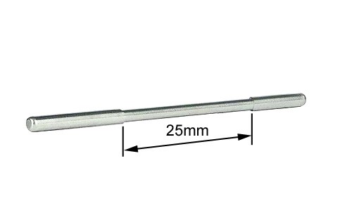 Blankachse Slot.it Ø2,38x48mm (Stahl) mit reduziertem Center für Side- und Anglewinder