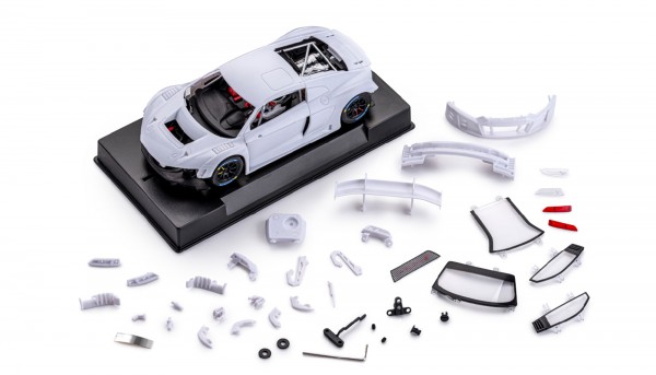 Slotcar 1:32 analog Bausatz Slot.it R8 GT-3 White Kit