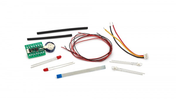 Licht-Set Slot.it mit Leuchtdioden und Zubehör zur Beleuchtung vorne, hinten inklusive Bremsfunktion für Analogbetrieb bzw. Digitaldecoder D132, Oxigen und SSD