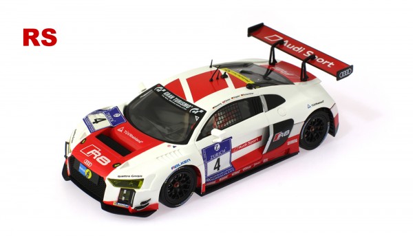 Slotcar 1:32 analog SCALEAUTO LMS GT3 Nürburgring 2015 No. 4 m.Racing RS Supersport 25° Anglewinder-Chassis u.Tuningzubehör