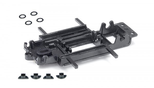 Fahrwerk MRRC 02865 Chassis Sebring S1 (Slimline/Inliner f.Radstand 69-97mm) Plastik m.Universal-Karosseriehalter