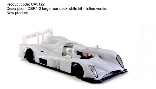 Slotcar 1:32 Bausatz analog Slot.it DBR1-2 White Kit m.Inliner-Chassis